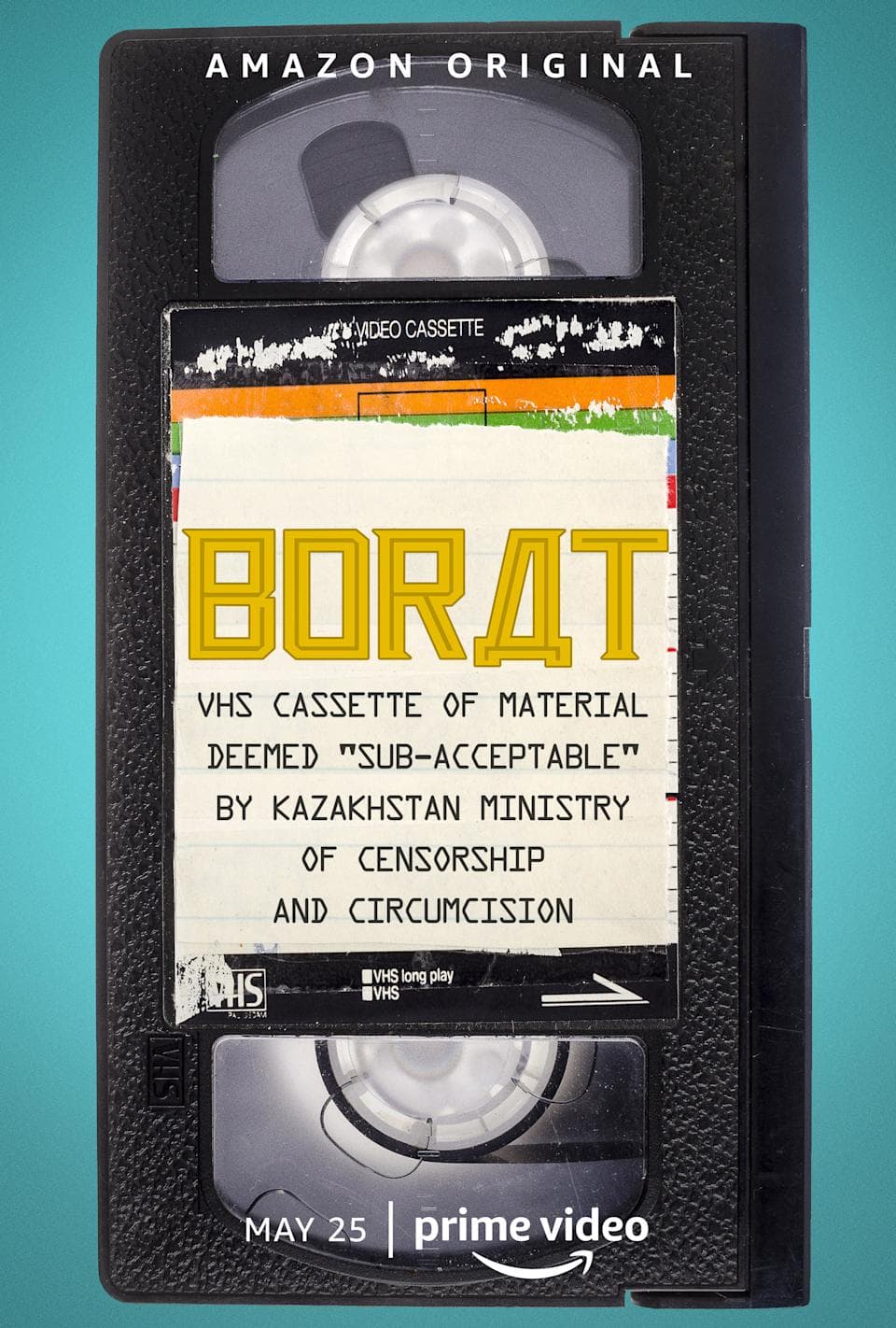Борат: кассета VHS с материалами, признанными «недопустимыми» Министерством цензуры и духовного образования Казахстана